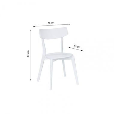 krzesło NYKR  
szer. 46 cm / gł. 52 cm / wys. 81 cm