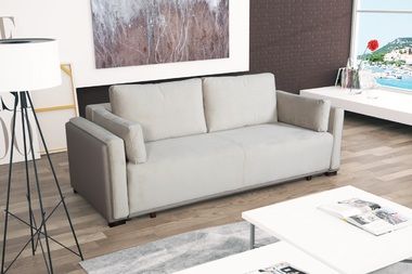 Sofa
szerokość: 260 cm
wysokość: 73 / 86 cm
głębokość: 108 cm
powierzchnia spania: 200 x 160 cm