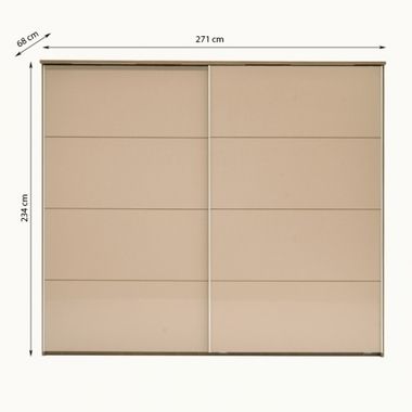 szafa z drzwiami przesuwnymi WSZP-2,7 
szer. 271 cm / gł. 68 cm / wys. 234 cm
